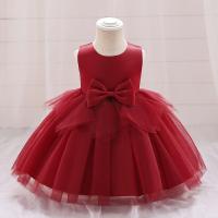Cotton Ball Gown Girl One-piece Dress Cute Solid PC