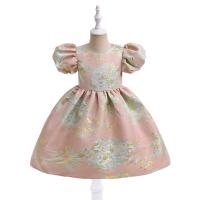 Cotton Slim & Princess Girl One-piece Dress Cute printed Solid PC