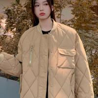 Polyester windproof Women Parkas & thermal Solid PC
