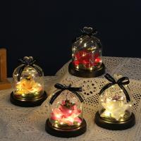 Glass & Plastic Creative Preserved Flower Decoration for home decoration & for gift giving PC