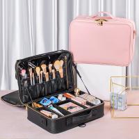 PU Leather & Nylon Cosmetic Brush Bag sewing thread & waterproof Solid PC