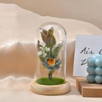 Pine & Kunstmatige zijde & Hoog borosilicaatglas & Plastic Bewaarde bloemdecoratie meer kleuren naar keuze stuk