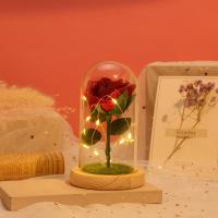 Pine & Kunstmatige zijde & Hoog borosilicaatglas & Hars Bewaarde bloemdecoratie meer kleuren naar keuze stuk