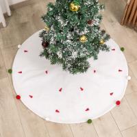 Non-Woven Fabrics Creative Christmas Tree Skirt for home decoration & Cute printed white PC