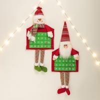 Adhesive Bonded Fabric Christmas Wall Calendary for home decoration & Cute PC