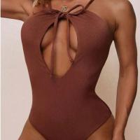 Polyester One-piece Swimsuit & hollow & skinny style PC