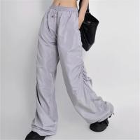 Cotton Wide Leg Trousers Women Long Trousers slimming patchwork Solid PC
