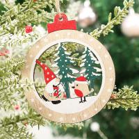 Madera Árbol de Navidad colgando de la decoración,  Conjunto
