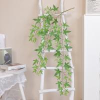 Kunstmatige zijde & Plastic Cement Kunstmatige planten bladpatroon Groene stuk