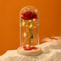 Acrylic & Wood Preserved Flower Decoration for home decoration & for gift giving PC