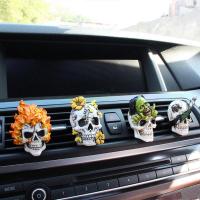 Resin Car Air Vent Perfume durable & multiple pieces skull pattern Set