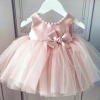 Polyester Princess & Ball Gown Girl One-piece Dress Solid PC
