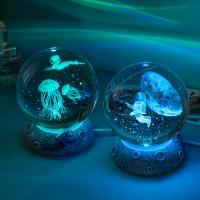 Glass & Resin Crystal Globe for home decoration  PC