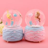 Synthetic Resin Crystal Globe for gift giving  PC