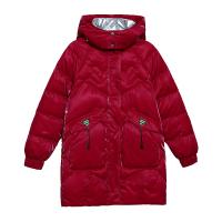 Polyester windproof Women Parkas & with detachable hat Solid PC