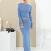 Polyester Tweedelige jurk set Lappendeken Solide meer kleuren naar keuze Instellen