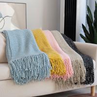 Acrylic Tassels Blanket thermal Solid PC