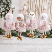 Cloth Christmas Tree Hanging Decoration for home decoration & Cute & christmas design pink PC