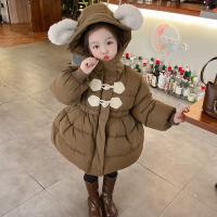 Polyester Girl Coat Cute & loose & thermal Solid PC