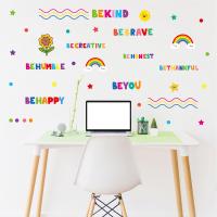 PVC Rubber & Pressure-Sensitive Adhesive Creative & Waterproof Wall Stickers for home decoration Bag