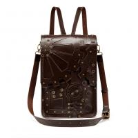 PU Leather Backpack Shoulder Bag hardwearing PC