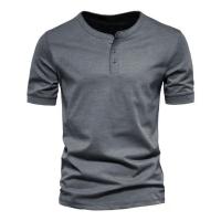 Polyester Slim Men Short Sleeve T-Shirt Solid PC