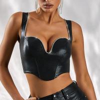 Spandex & Polyester Slim Camisole midriff-baring Solid PC