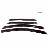 For Toyota Venza 2008-2017 Side Window Visor four piece Jet Black Sold By Set