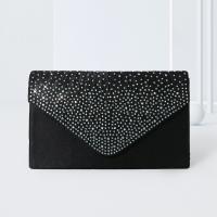 Velour Envelope & Easy Matching Clutch Bag with rhinestone PC