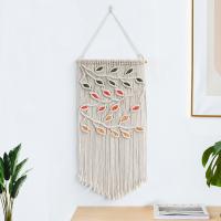 Cotton thread & Wood Easy Matching Tapestry for home decoration & Wall Hanging Plant PC
