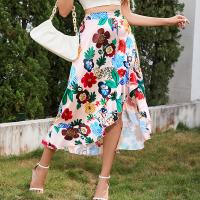 Spandex & Poliestere Maxi sukně Stampato Rostlin vícebarevné kus