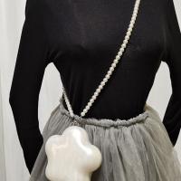 Acrylique & Polyester Crossbody Bag Solide Blanc pièce