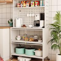 Carbon Steel & Acrylic Kitchen Shelf with pulley & dustproof PC