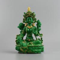 Resin Buddha Statue for home decoration Painted green PC