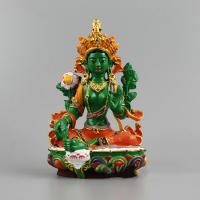 Pryskyřice Socha Buddhy Malované Zelené kus