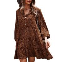 Chiffon Jednodílné šaty Stampato Leopard più colori per la scelta kus