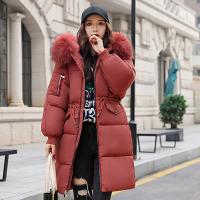 Plush & Polyester Plus Size Women Parkas mid-long style & thicken & thermal PC