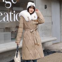 Polyester long style & windproof Women Parkas thicken & thermal Solid PC
