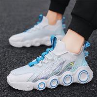 Flying Woven & Cotton front drawstring Men Casual Shoes & breathable Rubber Plastic Injection Pair