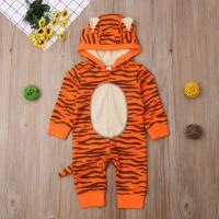 Cotton Baby Jumpsuit tiger stripes yellow PC
