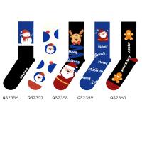 Polyamid Vánoční ponožka různé barvy a vzor pro výběr : Dvojice