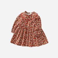 Cotone Dívka Jednodílné šaty Stampato Třes Rosso kus