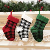 Acrylic Christmas Stocking for home decoration & for gift giving & christmas design plaid PC