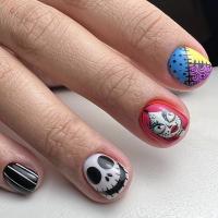 Plastic Creative Fake Nails for women multi-colored Set
