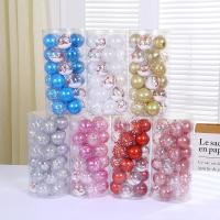 El plastico Bolas de decoración de Navidad, patrón diferente para la elección, más colores para elegir, 30PCs/Mucho,  Mucho
