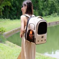 Waterproof Cloth & Polyester Pet Backpack portable & hardwearing Solid PC