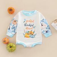 Cotton Baby Jumpsuit letter blue and white PC