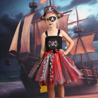 Chemische vezel & Polyester Kinderen Piraat Kostuum Chemische vezel Afgedrukt stuk