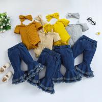 Polyester Mädchen Kleidung Set, Crawling Baby Anzug & Hosen, Patchwork, Andere, mehr Farben zur Auswahl,  Stück