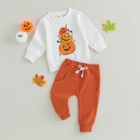 Cotton Children Clothes Set Halloween Design & two piece Pants & top printed Others two different colored Set